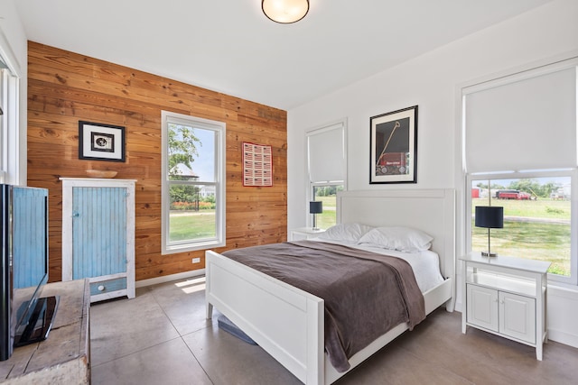 15337 Pardee Rd, Galien, MI 49113 - bedroom featuring wooden walls