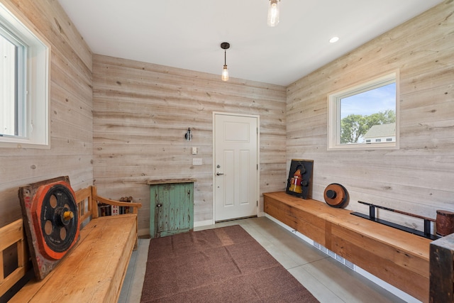 15337 Pardee Rd, Galien, MI 49113 - interior space with wooden walls