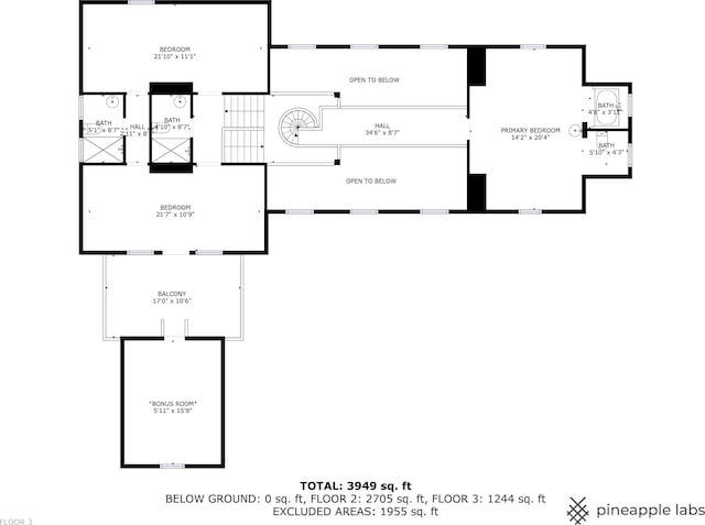 15337 Pardee Rd, Galien, MI 49113 - view of room layout