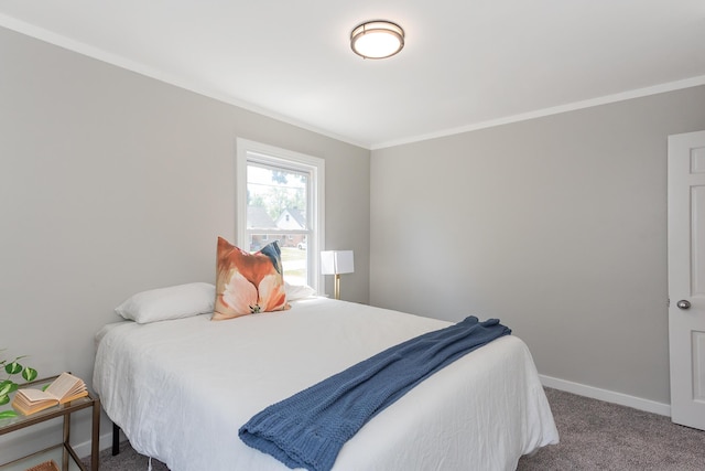 2931 Eastland Rd, Muskegon, MI 49441 - bedroom with carpet floors and ornamental molding