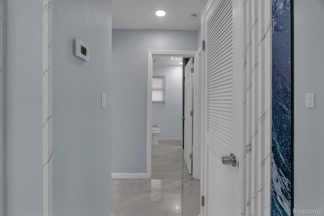 25288 Hopkins St, Dearborn Heights, MI 48125 - corridor featuring marble finish floors and baseboards