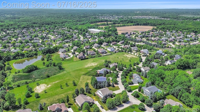 4190 Derry Ct, Oakland, MI 48306 - aerial view of property's location featuring nearby suburban area and a large body of water