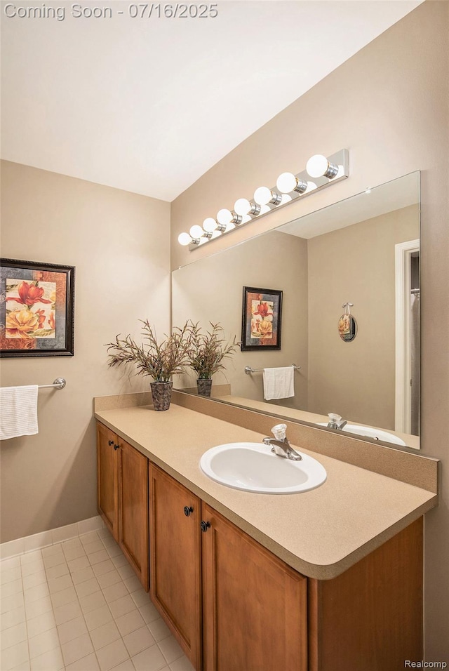 4190 Derry Ct, Oakland, MI 48306 - bathroom featuring vanity and tile patterned floors