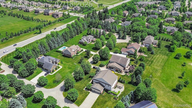 4190 Derry Ct, Oakland, MI 48306 - aerial perspective of suburban area