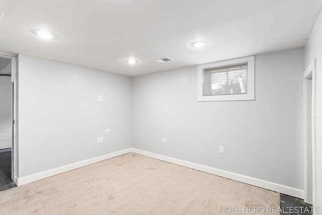 1307 Waverly Ave, Grand Haven, MI 49417 - below grade area featuring recessed lighting and carpet flooring