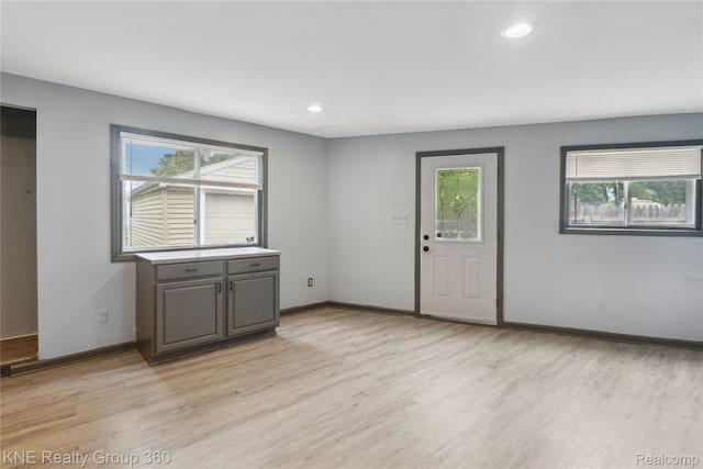 25143 Fern St, Roseville, MI 48066 - entrance foyer with light wood finished floors and recessed lighting
