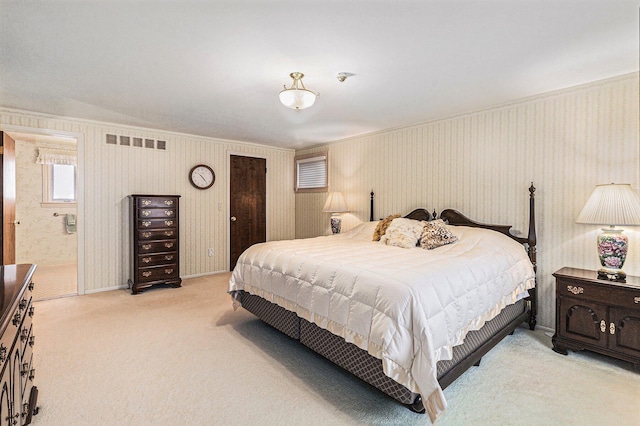 4213 Wentworth Dr, Troy, MI 48098 - bedroom with light colored carpet and crown molding