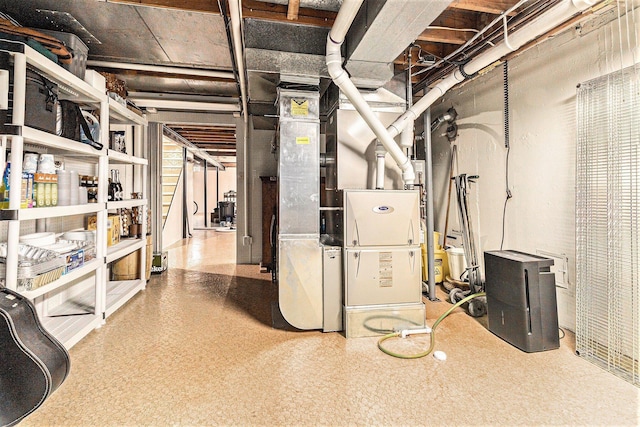 4213 Wentworth Dr, Troy, MI 48098 - unfinished basement featuring heating unit