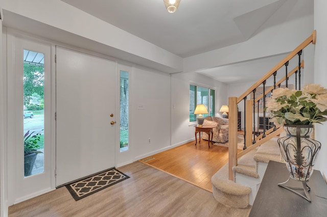 2840 Tuebingen Pkwy, Ann Arbor, MI 48105 - entryway featuring wood finished floors and stairway