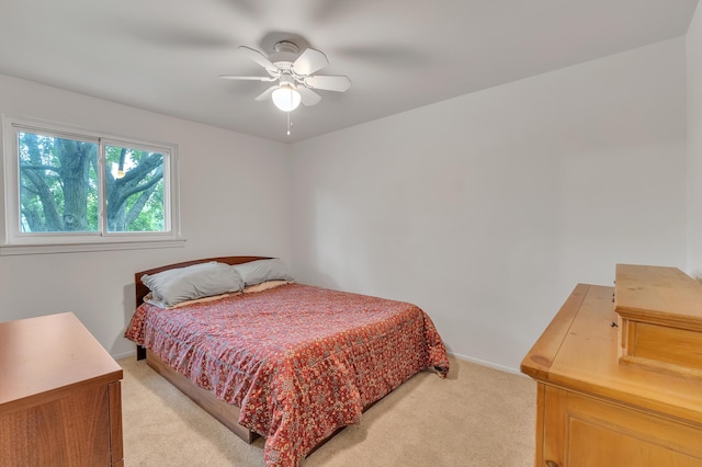 2840 Tuebingen Pkwy, Ann Arbor, MI 48105 - bedroom with light colored carpet and a ceiling fan