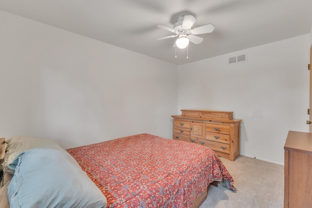 2840 Tuebingen Pkwy, Ann Arbor, MI 48105 - bedroom with light carpet and a ceiling fan