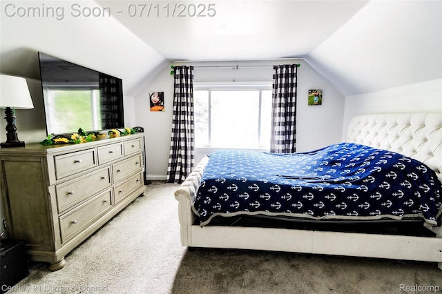 4168 Polk St, Dearborn Heights, MI 48125 - bedroom featuring lofted ceiling and light carpet