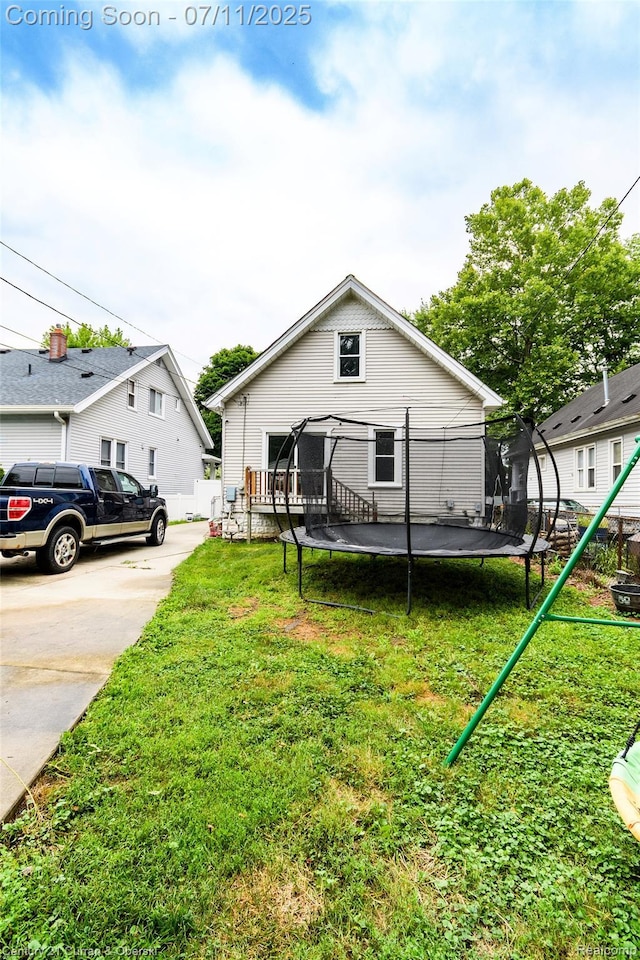 4168 Polk St, Dearborn Heights, MI 48125 - view of front facade featuring a trampoline