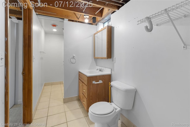 1681 Stieber St, Westland, MI 48186 - bathroom with vanity and tile patterned flooring
