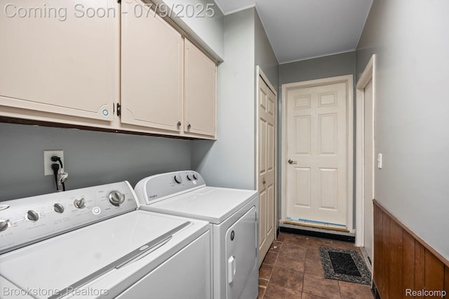 2900 Barton Dr, Sterling Heights, MI 48310 - laundry room with cabinet space and independent washer and dryer