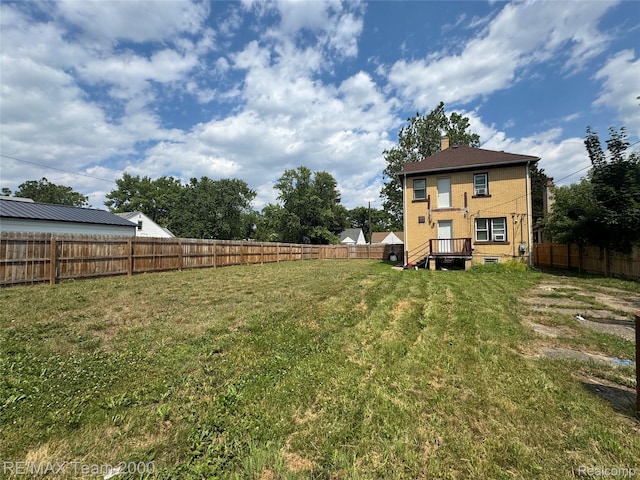 6815 Mettetal St, Detroit, MI 48228 - view of fenced backyard