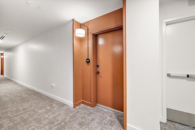 330 Gratiot Ave Unit 1504, Detroit, MI 48226 - hall featuring carpet and baseboards