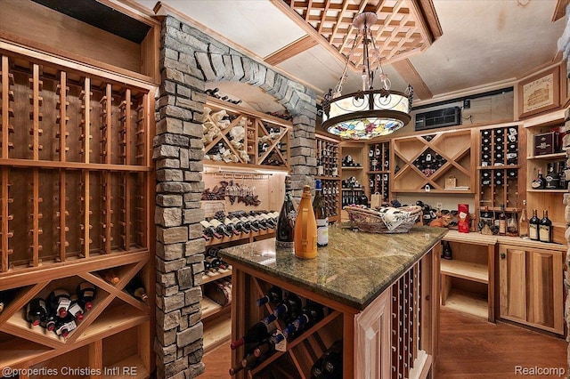 347 Pine Ridge Dr, Bloomfield Hills, MI 48304 - wine room with wood finished floors