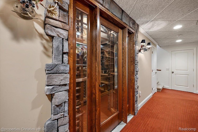 347 Pine Ridge Dr, Bloomfield Hills, MI 48304 - wine room featuring carpet and recessed lighting
