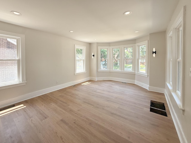 15786 Rutherford St, Detroit, MI 48227 - unfurnished room featuring light wood-type flooring and recessed lighting