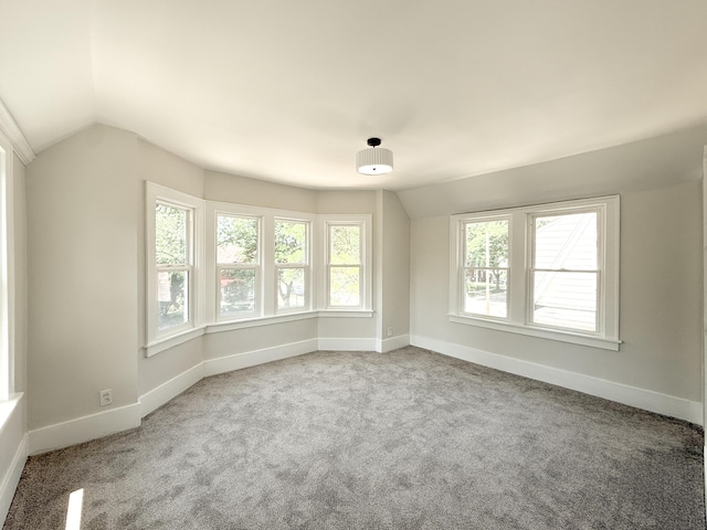 15786 Rutherford St, Detroit, MI 48227 - spare room with vaulted ceiling and carpet floors