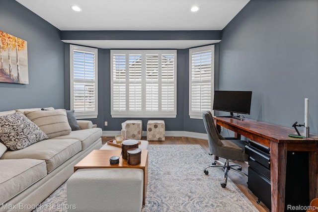 17170 Garden Ridge Ln Unit 72, Northville, MI 48168 - office space featuring wood finished floors and recessed lighting