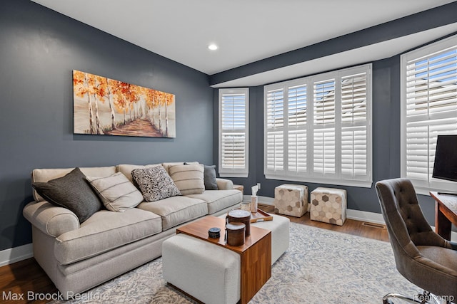 17170 Garden Ridge Ln Unit 72, Northville, MI 48168 - living area with wood finished floors and recessed lighting