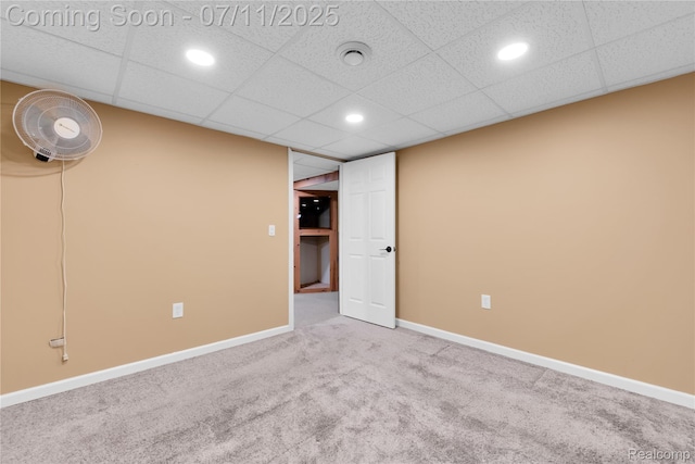 34019 Arrowhead St, Canton, MI 48185 - finished below grade area with carpet floors and recessed lighting