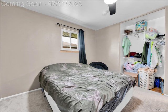 34019 Arrowhead St, Canton, MI 48185 - carpeted bedroom with baseboards and ceiling fan