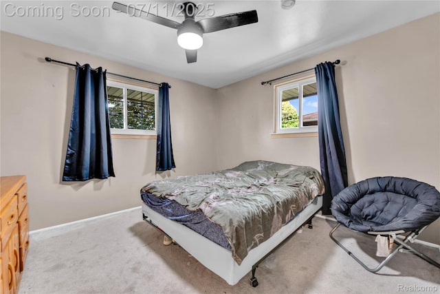 34019 Arrowhead St, Canton, MI 48185 - bedroom featuring multiple windows, carpet flooring, and ceiling fan