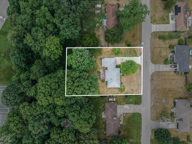 1200 Elmwood Dr, Jenison, MI 49428 - aerial view of property and surrounding area featuring property parcel outlined