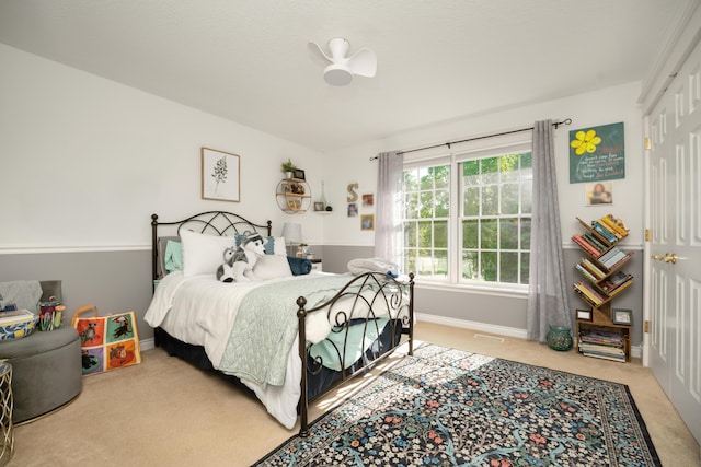 9095 Marsh Cir, Galesburg, MI 49053 - bedroom with light colored carpet and a closet