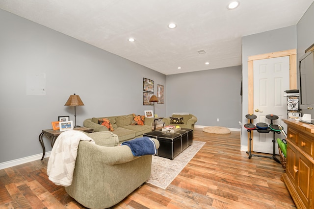 9095 Marsh Cir, Galesburg, MI 49053 - living area with recessed lighting and light wood finished floors