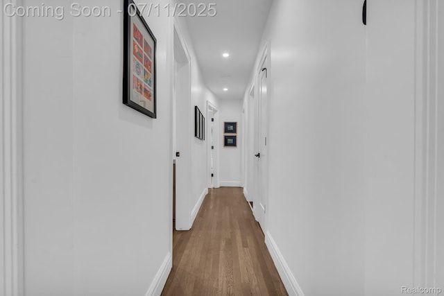 4607 Robinwood Ave, Royal Oak, MI 48073 - hall with recessed lighting and dark wood-style flooring