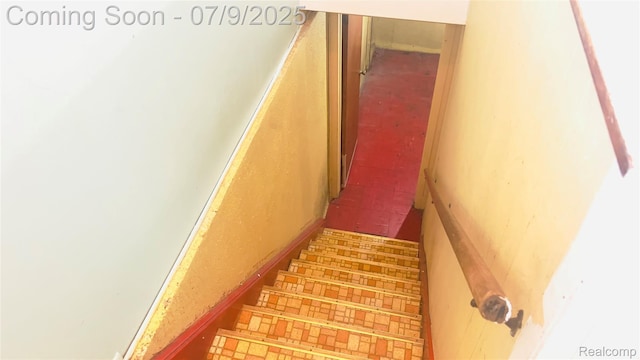 4224 Garrick Ave, Sterling Heights, MI 48091 - stairs with brick patterned flooring