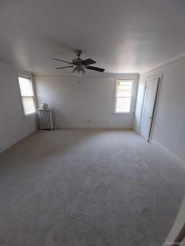 16834 Muirland St, Detroit, MI 48221 - spare room with ceiling fan and carpet