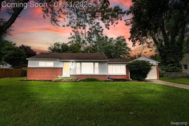 21840 N Tuller Ct, Southfield, MI 48076 - ranch-style house featuring brick siding and a garage