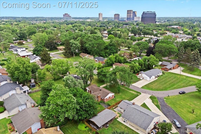 21840 N Tuller Ct, Southfield, MI 48076 - aerial view of property and surrounding area featuring nearby suburban area