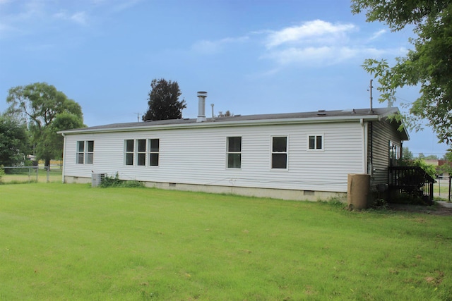 5249 Lapeer Rd, Burton, MI 48509 - rear view of house with crawl space