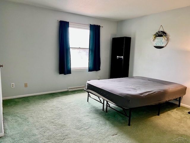 4865 Cactus Dr, Saginaw, MI 48603 - bedroom featuring carpet flooring and baseboard heating