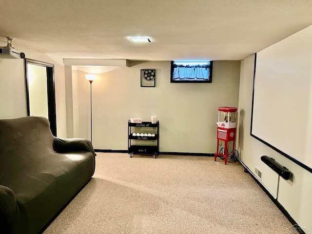 4865 Cactus Dr, Saginaw, MI 48603 - home theater room featuring carpet flooring and baseboards