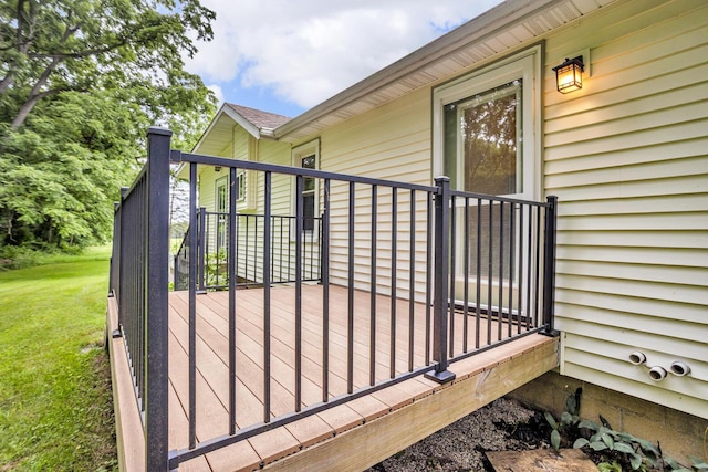 4825 Walz Rd, Jackson, MI 49201 - gate featuring a deck and a lawn
