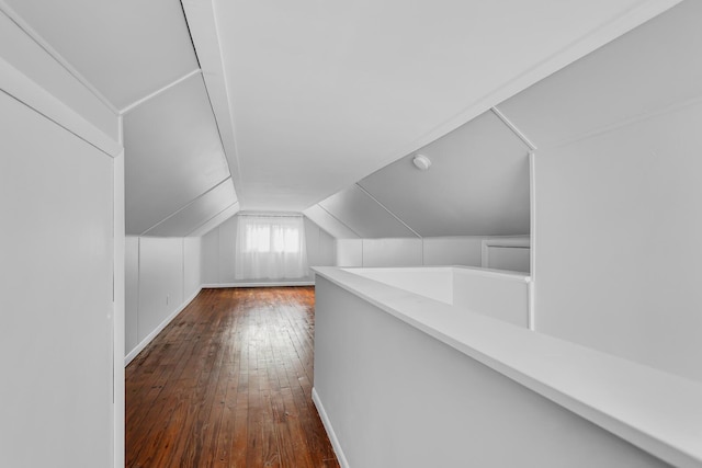 4825 Walz Rd, Jackson, MI 49201 - bonus room with dark wood-style flooring and lofted ceiling