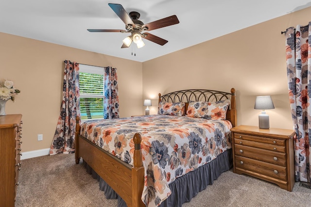 4825 Walz Rd, Jackson, MI 49201 - bedroom featuring carpet floors and a ceiling fan