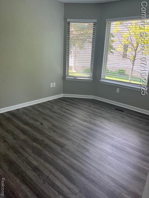 9351 Rayna Dr, Davison, MI 48423 - empty room featuring plenty of natural light and dark wood-type flooring