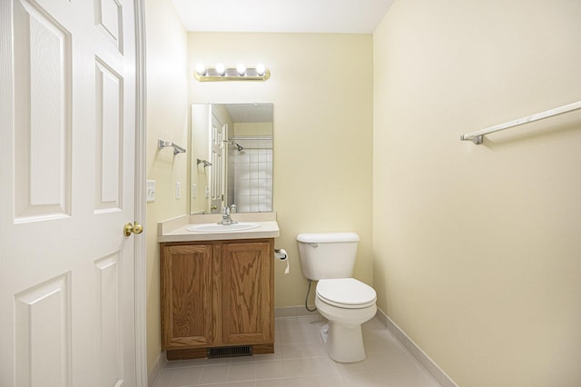 5724 Hampshire Ln, Ypsilanti, MI 48197 - bathroom featuring vanity, tile patterned flooring, and a shower