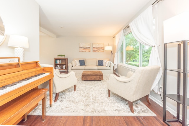 4893 Club Pl, Ypsilanti, MI 48197 - living room with wood finished floors and baseboards