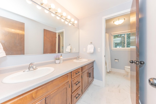 4893 Club Pl, Ypsilanti, MI 48197 - full bath with marble finish flooring and double vanity
