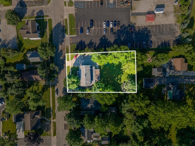 101 E Mckay St, Saline, MI 48176 - aerial overview of property's location featuring property parcel outlined