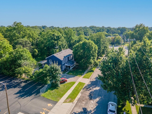 101 E Mckay St, Saline, MI 48176 - aerial view of property and surrounding area with a forest